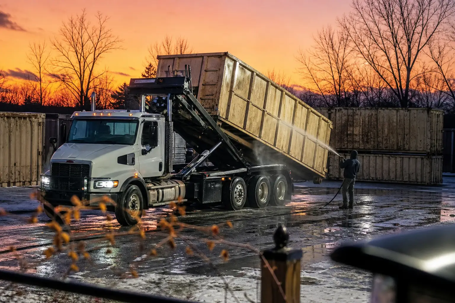 Nestor Dumpster Rental crew and equipment, Holly Hill, SC